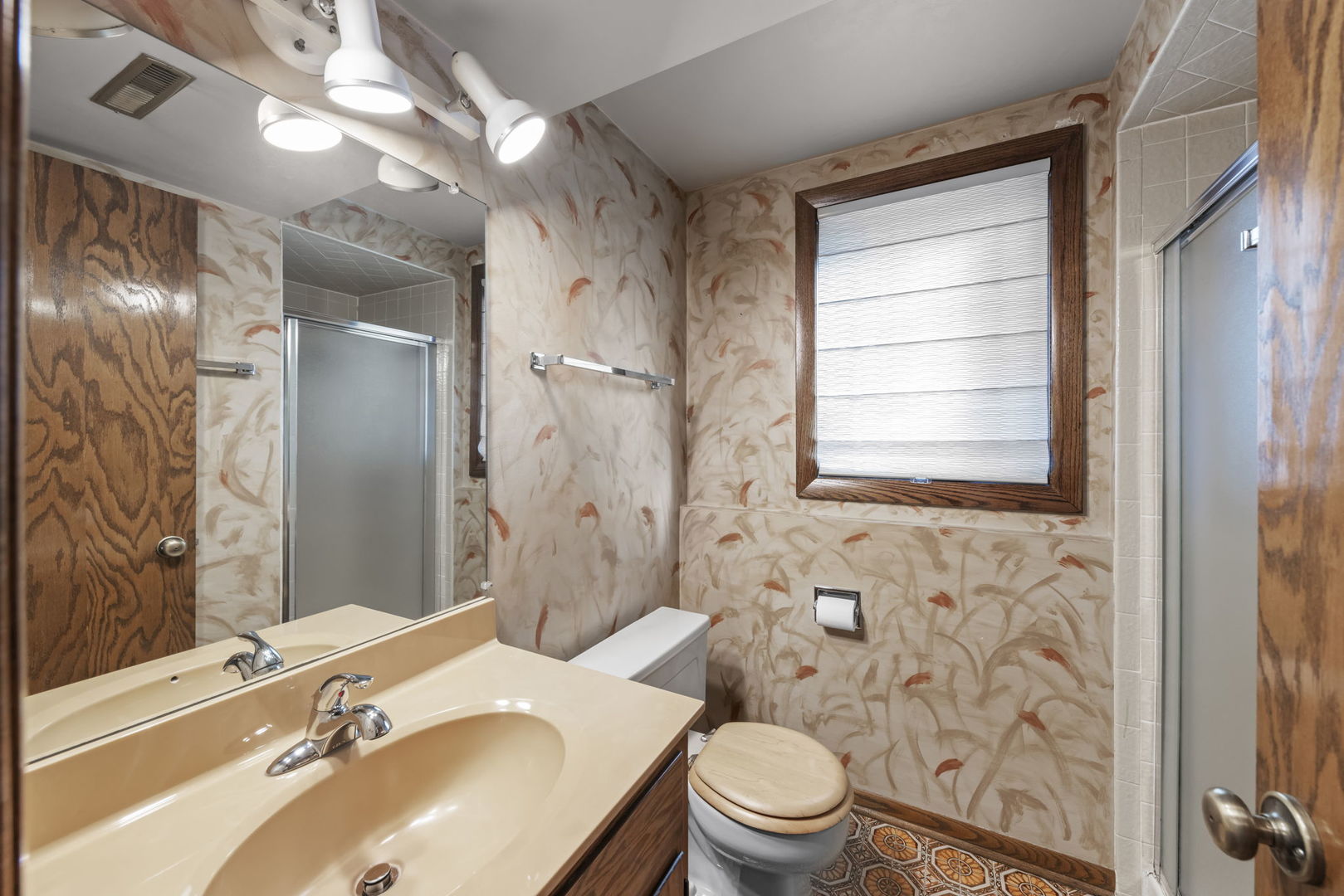 3068 Hickory Road Homewood, IL 60430 - Photo 14 of 44 a bathroom with a sink vanity granite toilet and shower