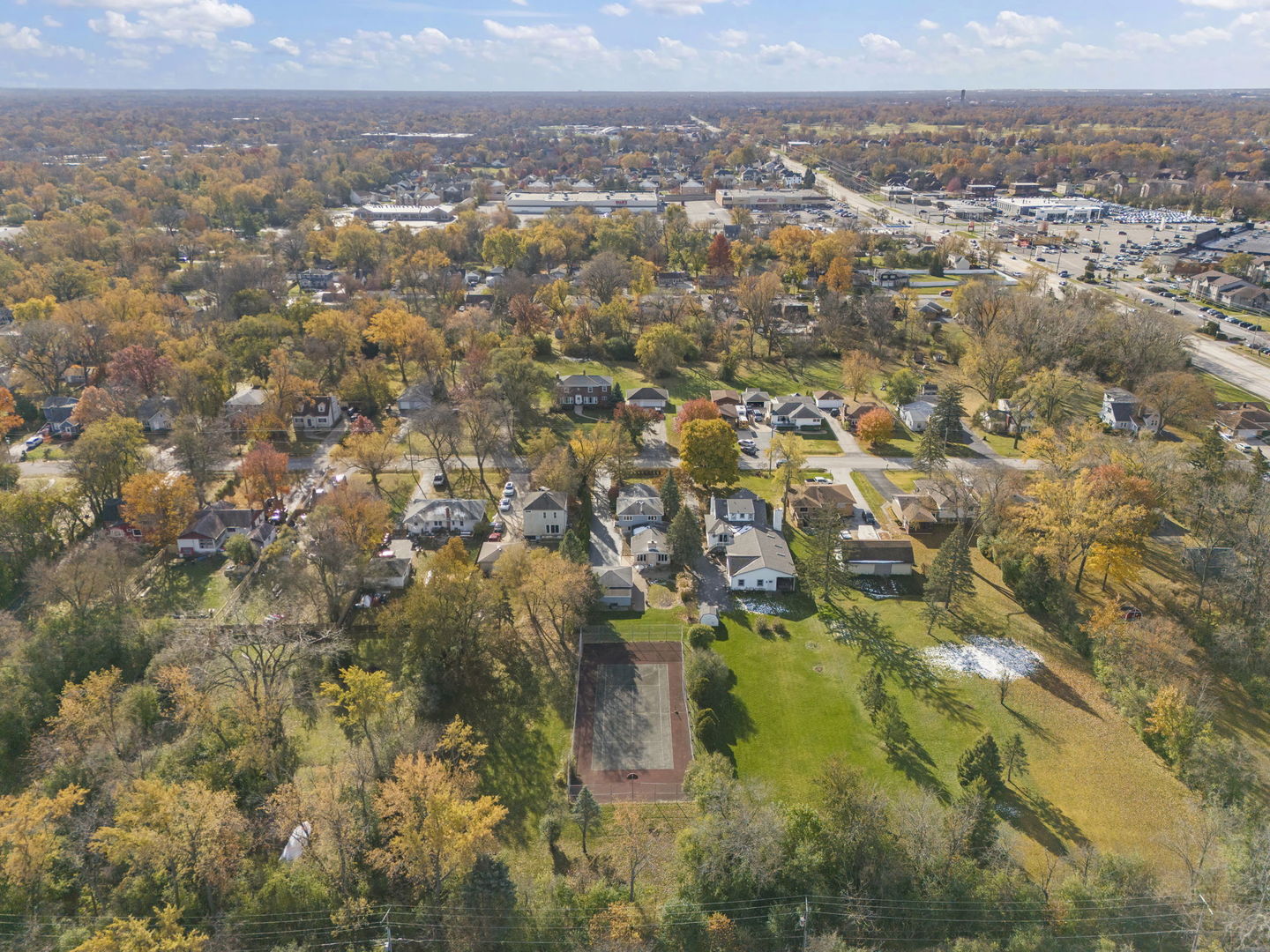3068 Hickory Road Homewood, IL 60430 - Photo 35 of 44 an aerial view of residential building with parking space