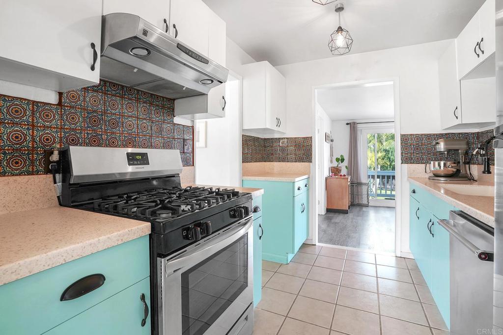 511 El Monte Road El Cajon, CA 92020 - Photo 20 of 30 a kitchen with a stove and a sink