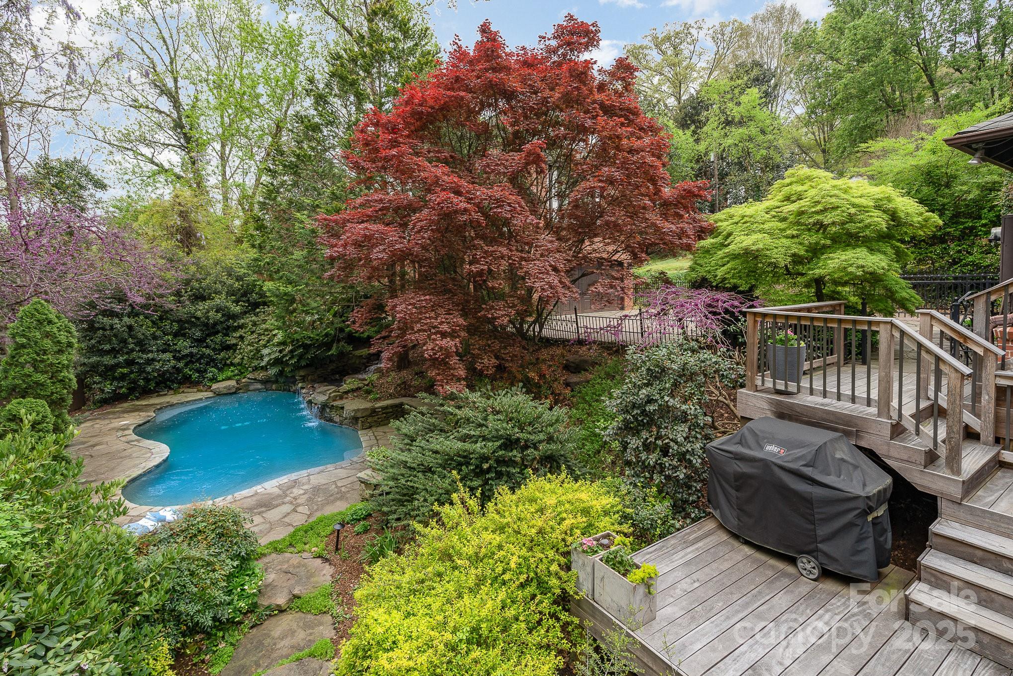 2120 Malvern Road Charlotte, NC 28207 - Photo 32 of 48 a view of balcony with wooden floor and outdoor seating