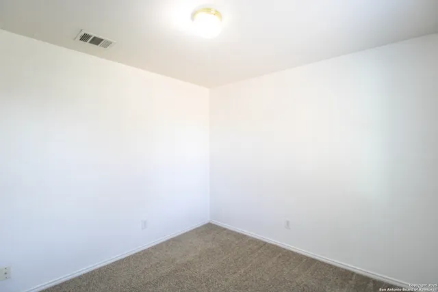 a view of small space with empty racks