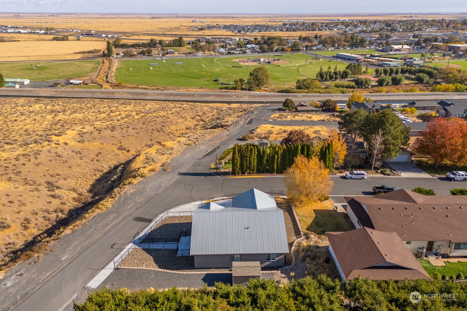 481 Patrick Road Ephrata, WA 98823 - Photo 3 of 39 an aerial view of residential houses with outdoor space