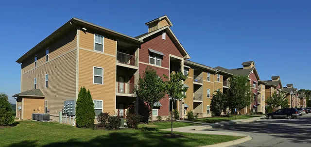 an aerial view of a city