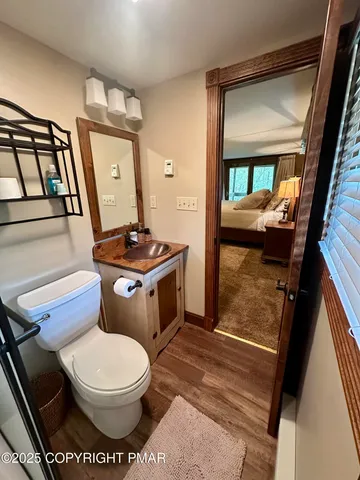 a view of an outdoor space with mountain view