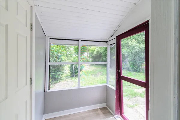 a view of a room with window
