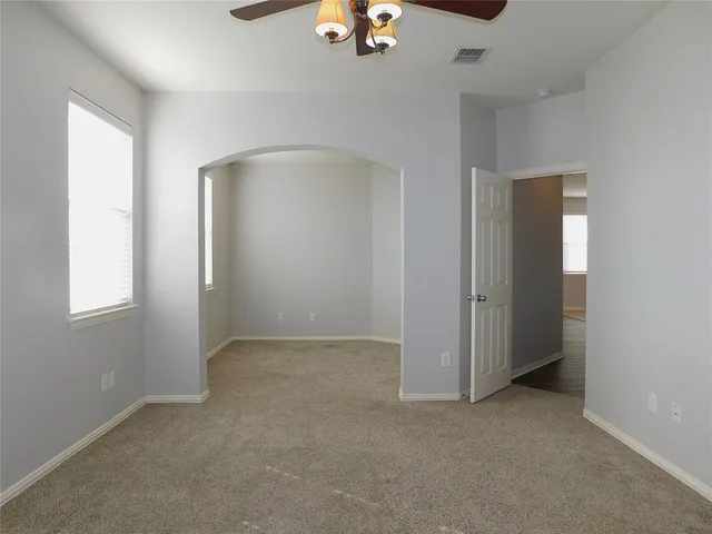 a view of an empty room