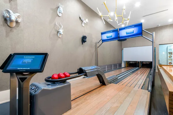 a room with furniture and a flat screen tv