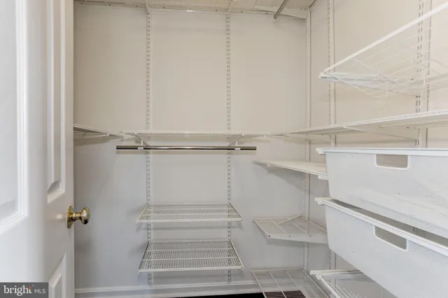 a view of walk in closet