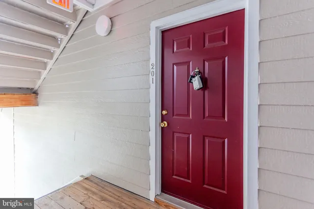 a view of front door