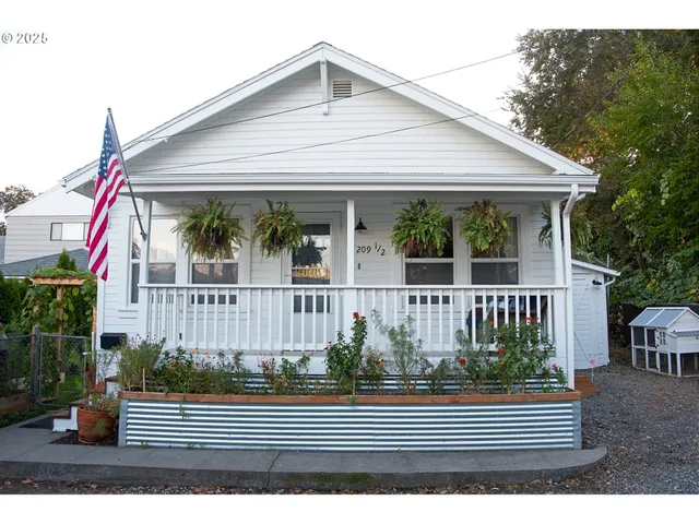 a view of a house with a deck