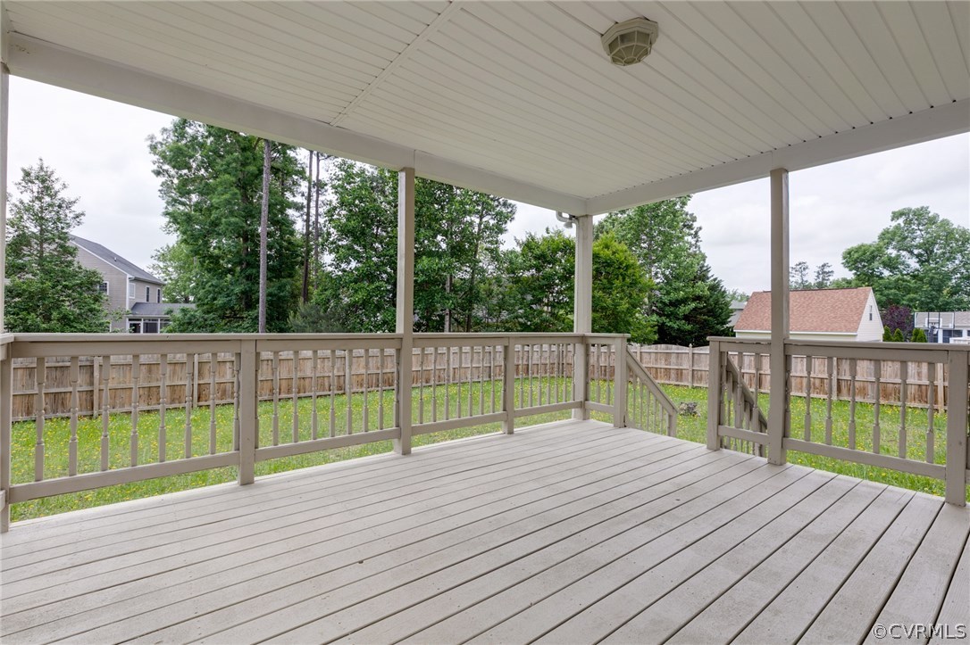 9601 Dunroming Road Chesterfield, VA 23832 - Photo 8 of 34 a view of deck with a flat tv