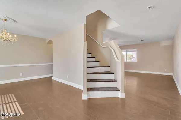 a view of entryway with stairs