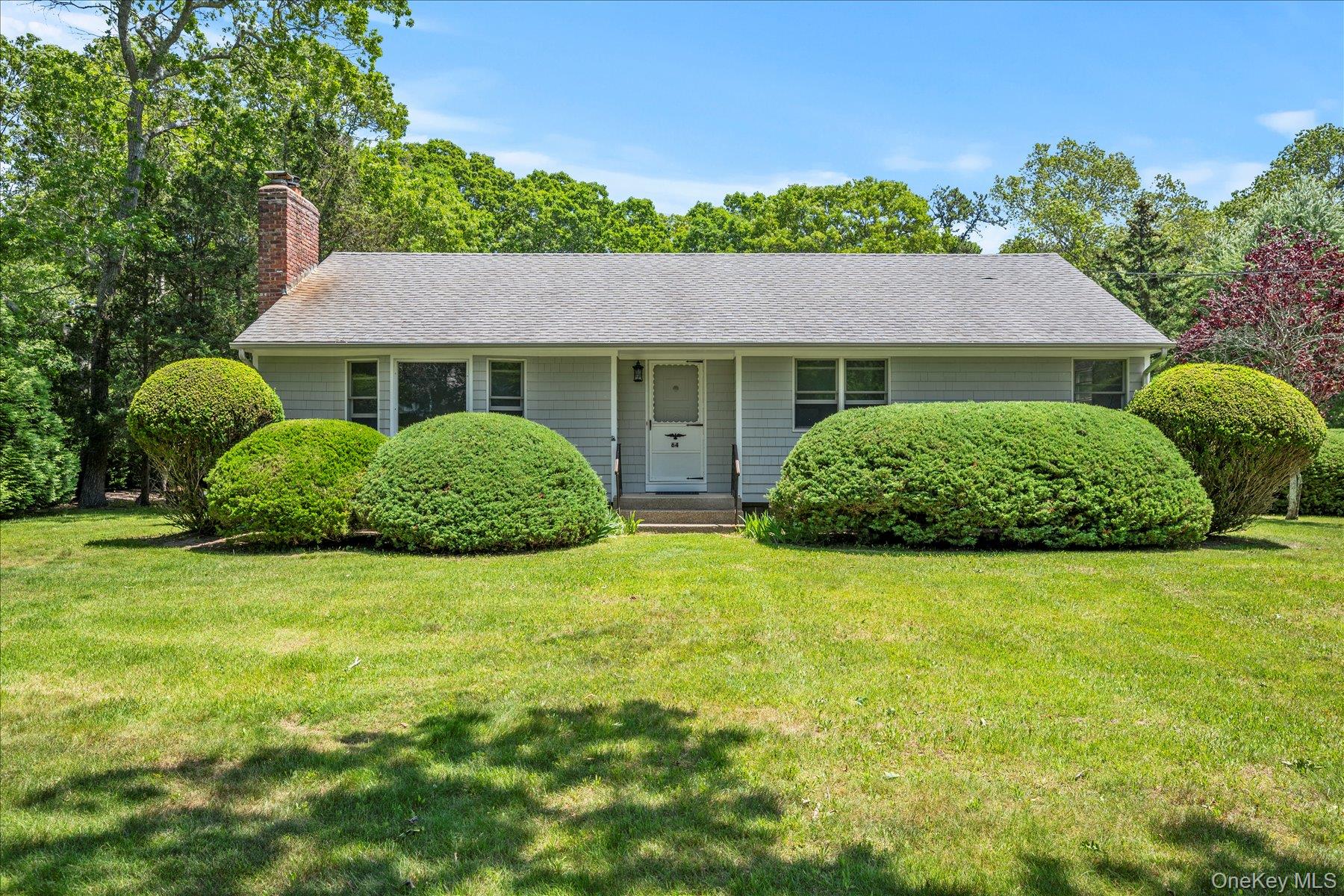 64 Old Depot Road Quogue, NY 11959 - Photo 2 of 14 a view of a house with a garden