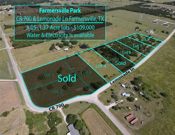 $109,000 | Tbd Lemonade Lane, Unit LOT 7, Farmersville, TX 75442
