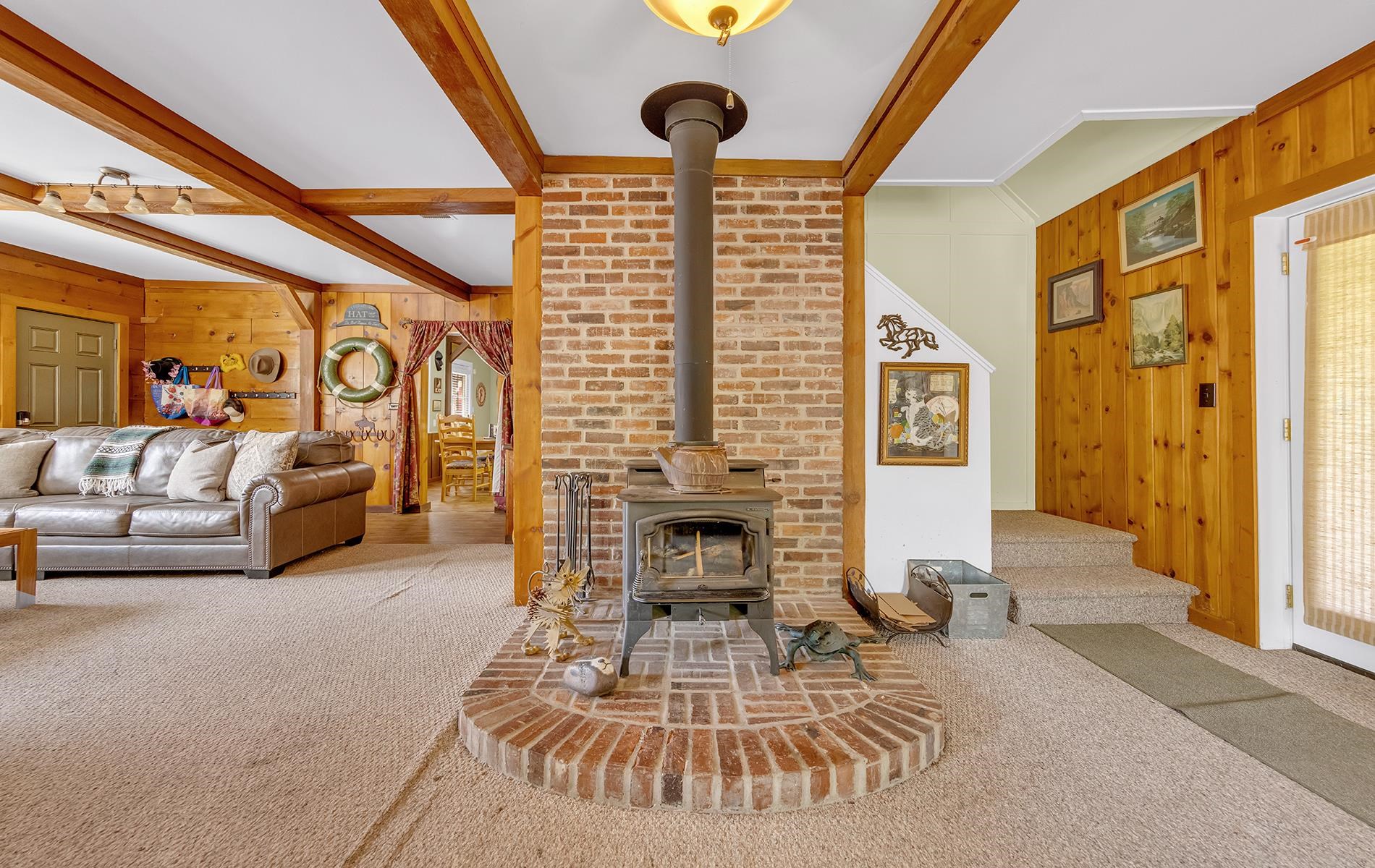 167 Stover Road Chester, CA 96020 - Photo 6 of 33 a view of a livingroom with furniture and a fireplace