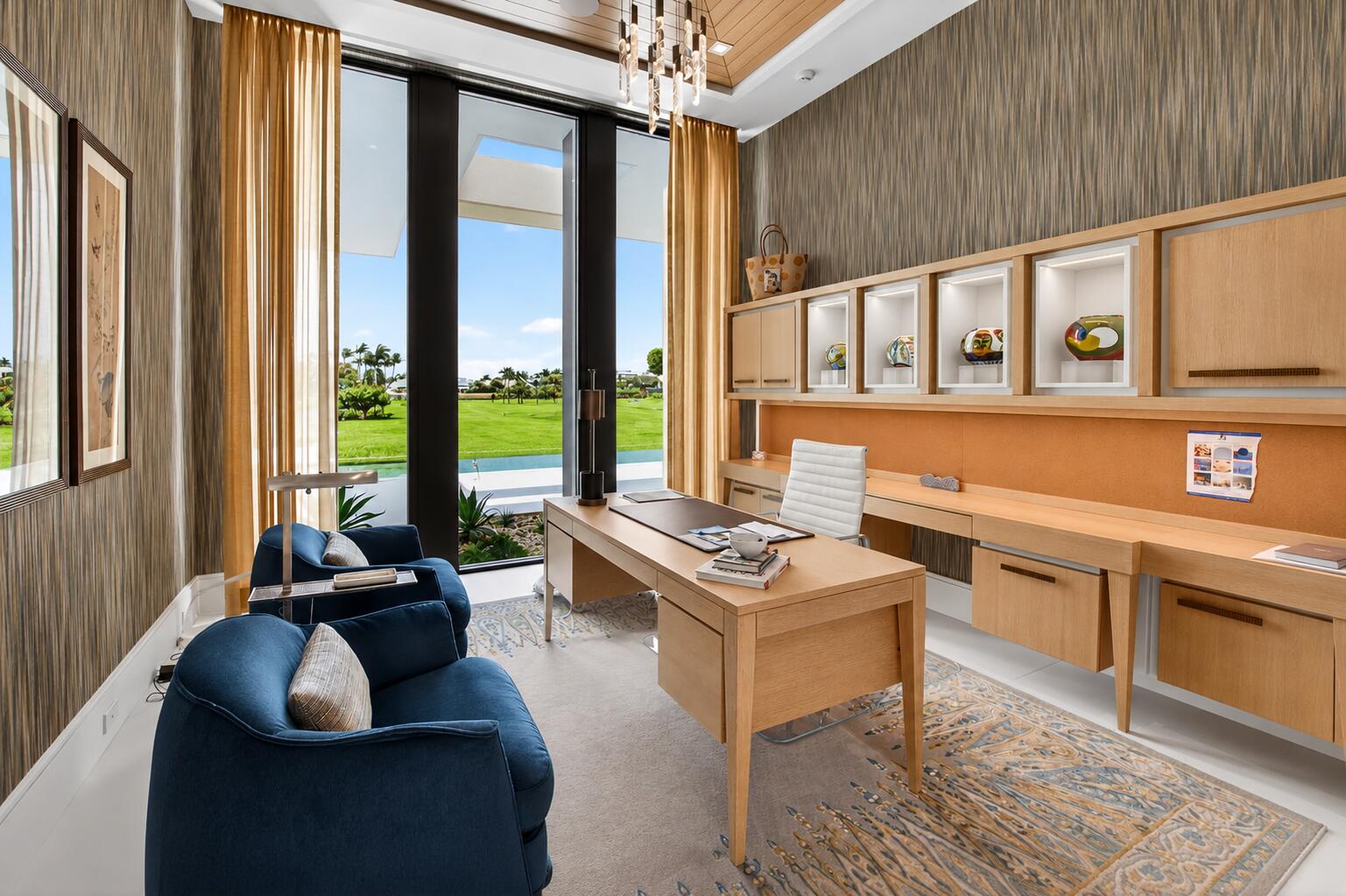 6960 Lake Estates Court Boca Raton, FL 33496 - Photo 25 of 58 a living room with furniture and large windows