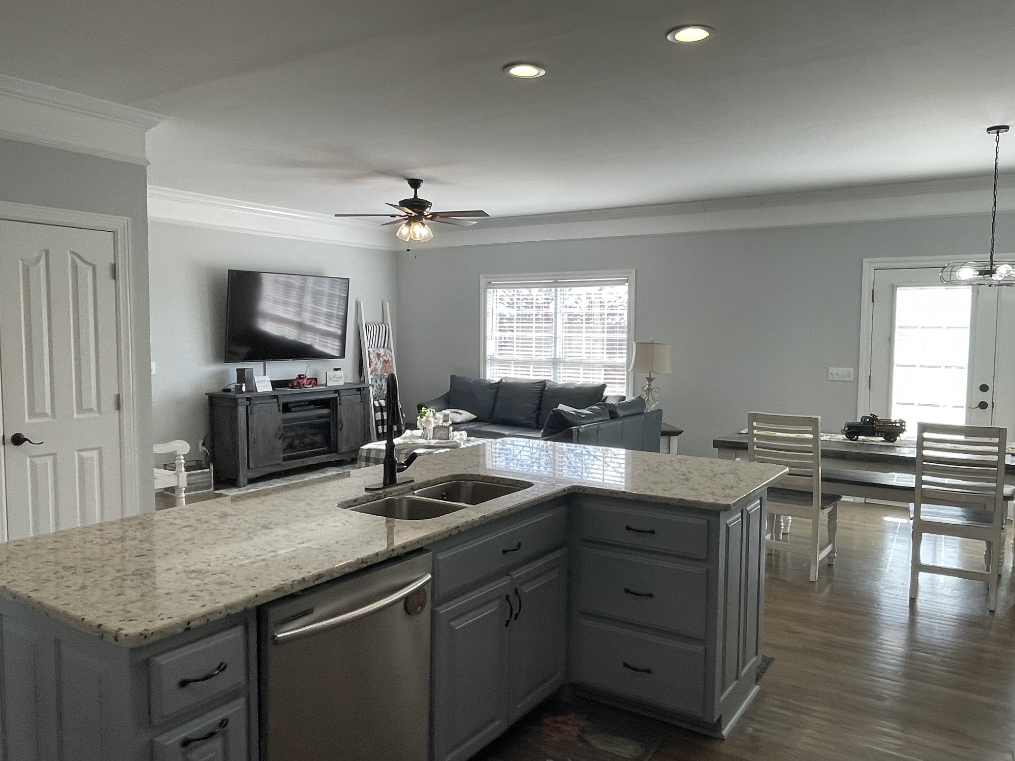 3387 Kinneys Road Cedar Hill, TN 37032 - Photo 22 of 43 a kitchen with lots of counter space and a sink