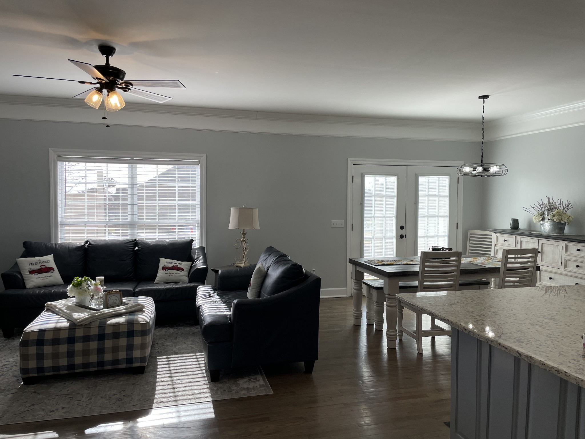 3387 Kinneys Road Cedar Hill, TN 37032 - Photo 39 of 43 a living room with furniture and a flat screen tv