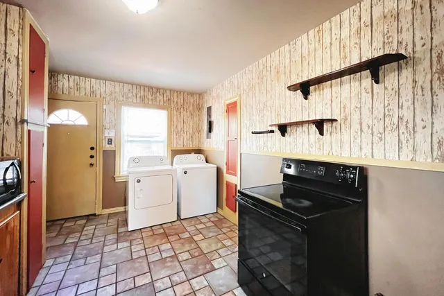 a room with storage and utility