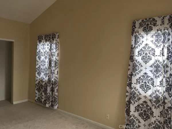 a view of a pathway in a room