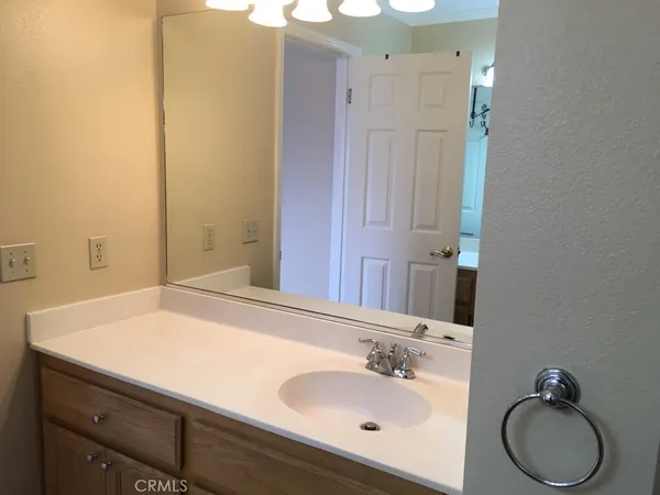 a bathroom with a window