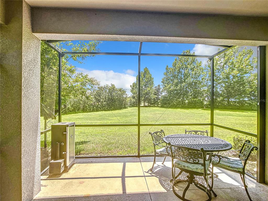 4744 Wandering Way Wesley Chapel, FL 33544 - Photo 3 of 39 a view of a room with furniture and floor to ceiling window