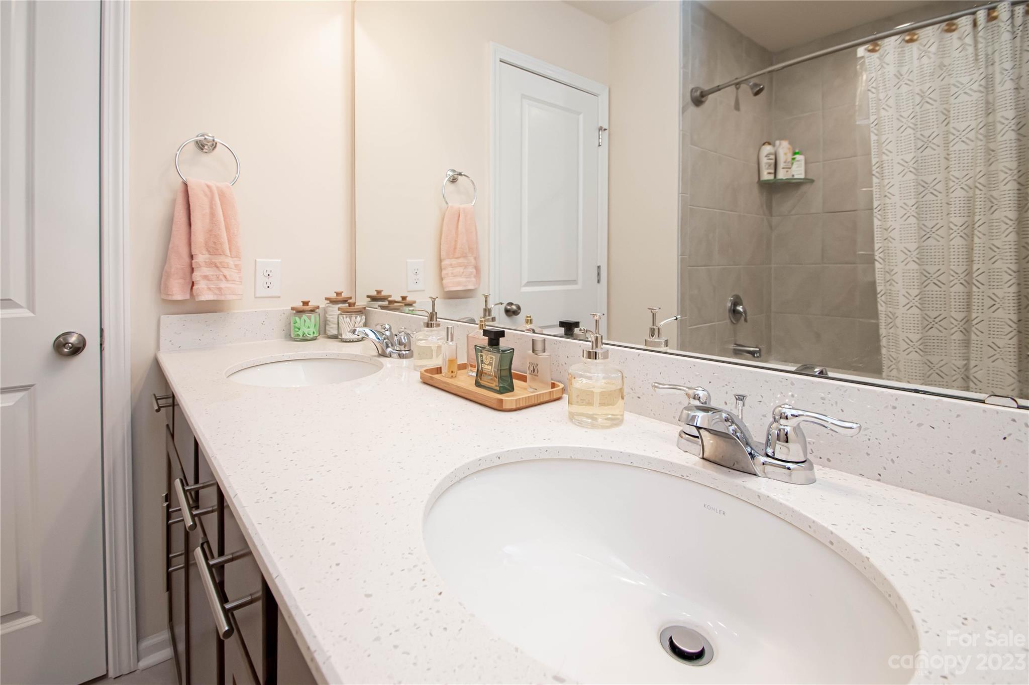 489 Hunters Dance Road Fort Mill, SC 29708 - Photo 25 of 36 a bathroom with a tub sink and mirror
