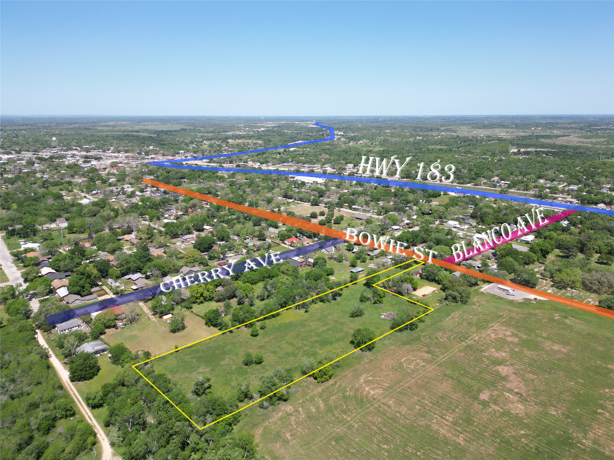 Tbd Blanco Avenue Luling, TX 78648 - Photo 4 of 10 Birds eye view of property