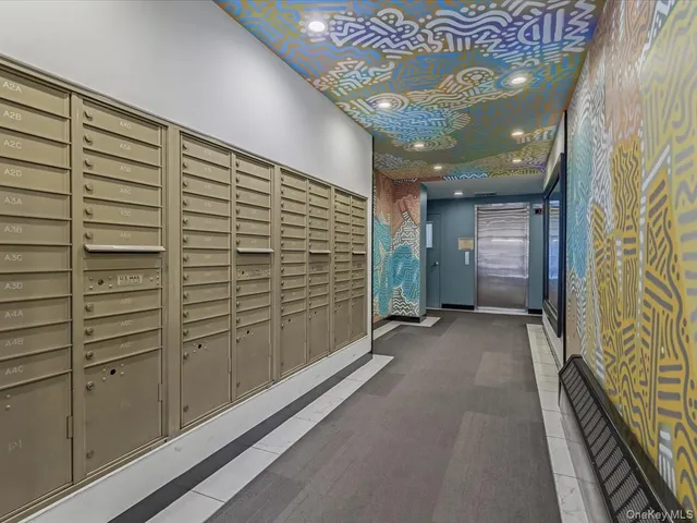 a view of hallway with stairs