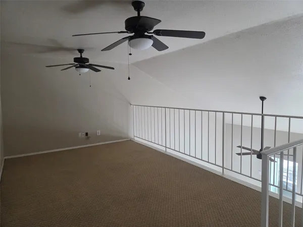 a view of a chandelier fan