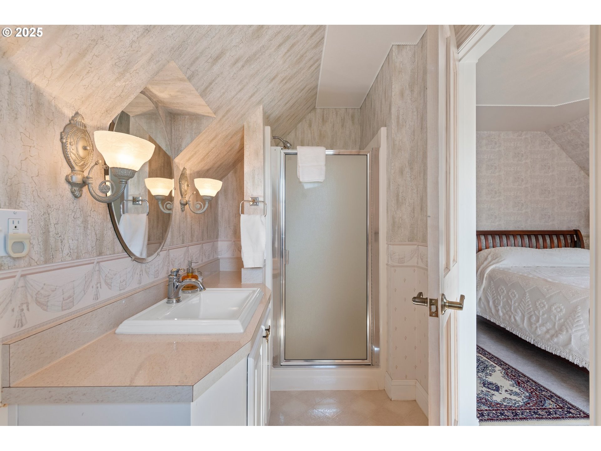 48212 Clear Creek Road Halfway, OR 97834 - Photo 21 of 47 a bathroom with a sink mirror and vanity