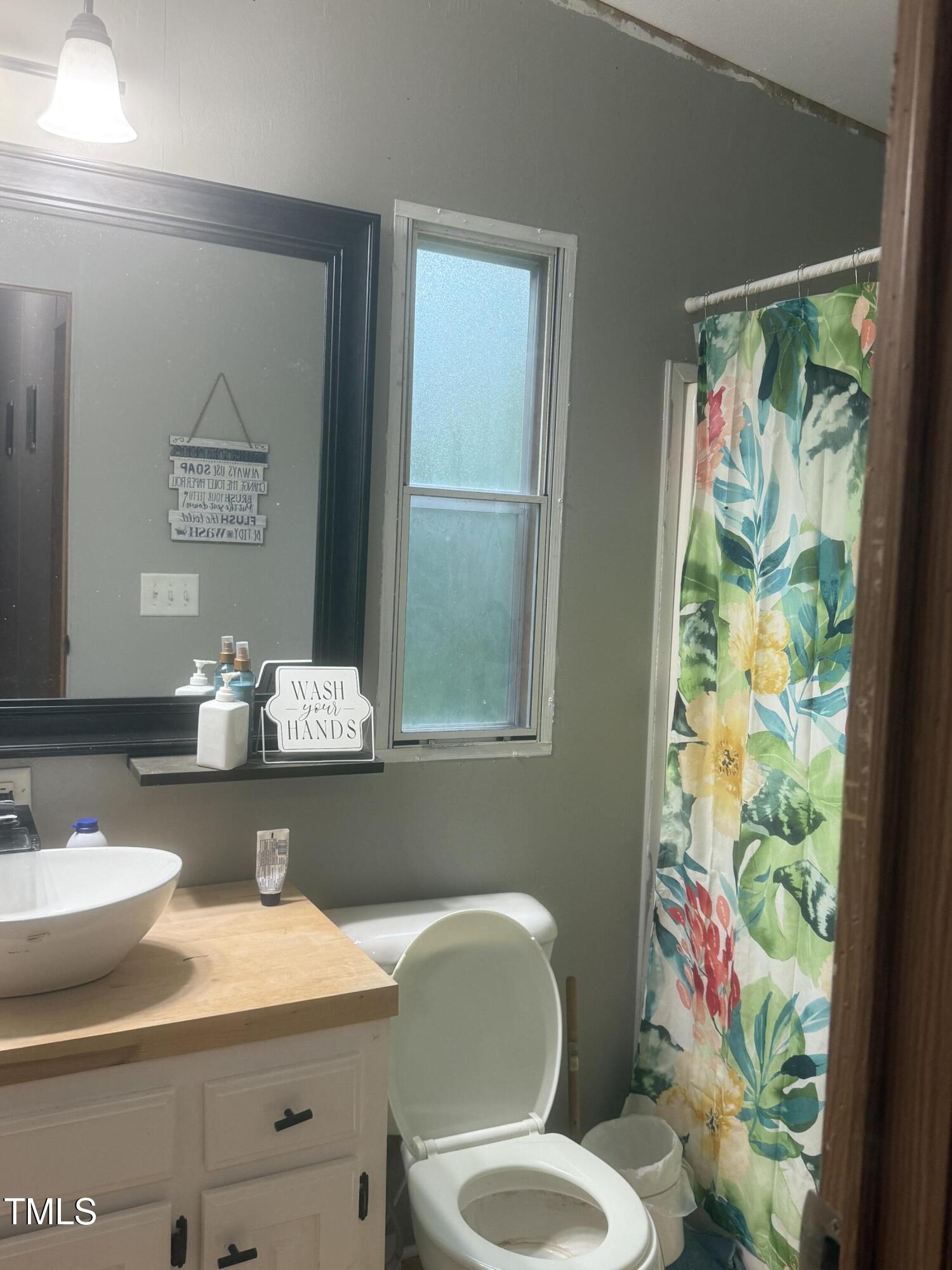 10087 Highway 39 Middlesex, NC 27557 - Photo 7 of 17 a bathroom with a toilet sink and mirror