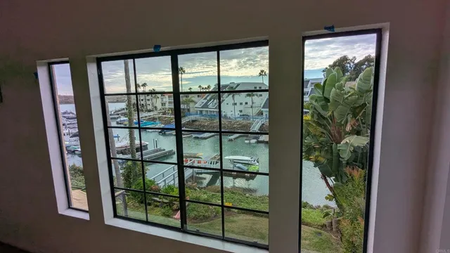 a bathroom with a double vanity sink and mirror