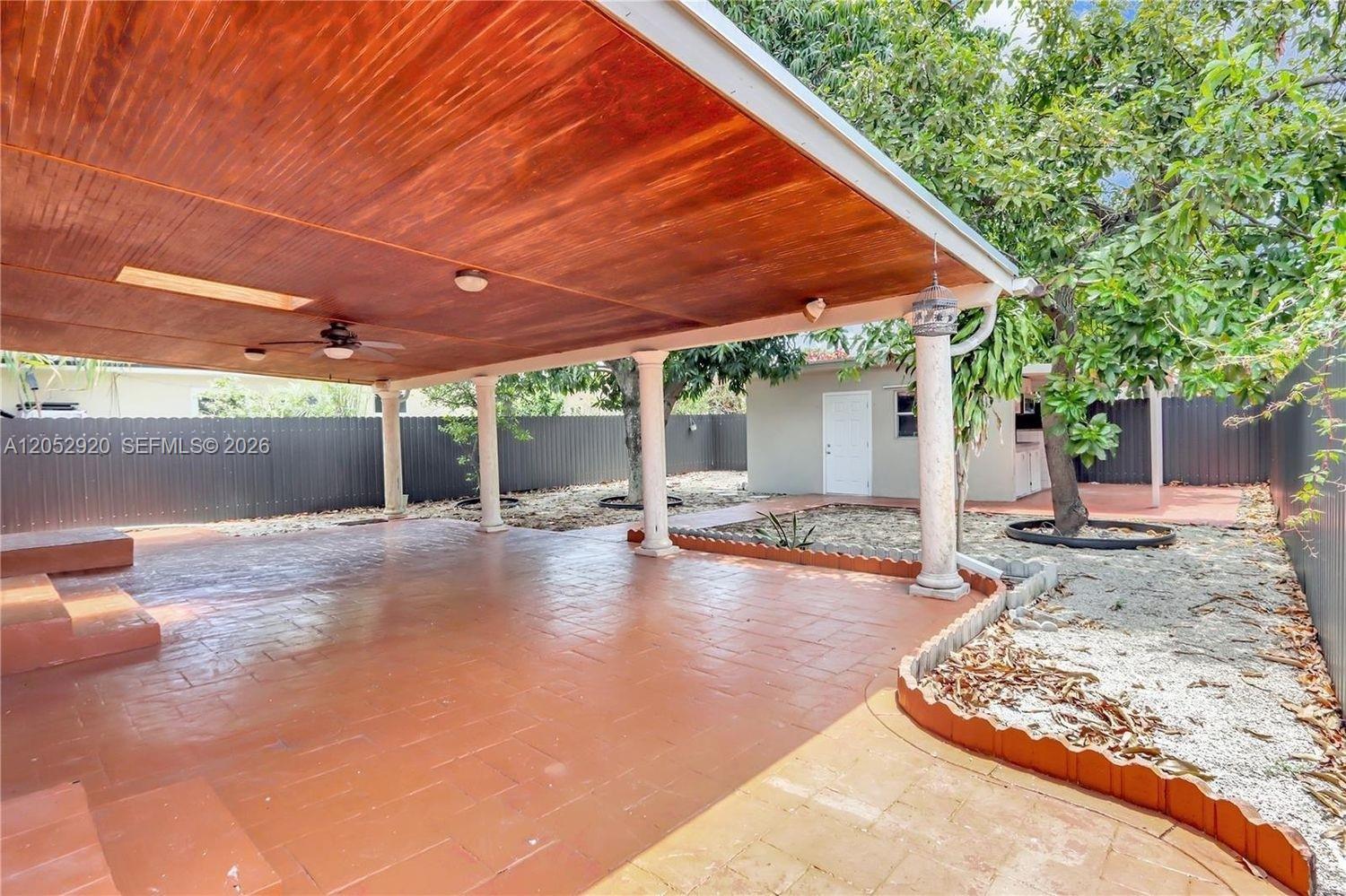 2476 Southwest 17th Street Miami, FL 33145 - Photo 14 of 16 covered Terrace Backyard