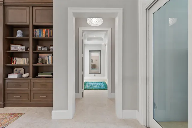 a spacious bathroom with a double vanity sink mirror and shower