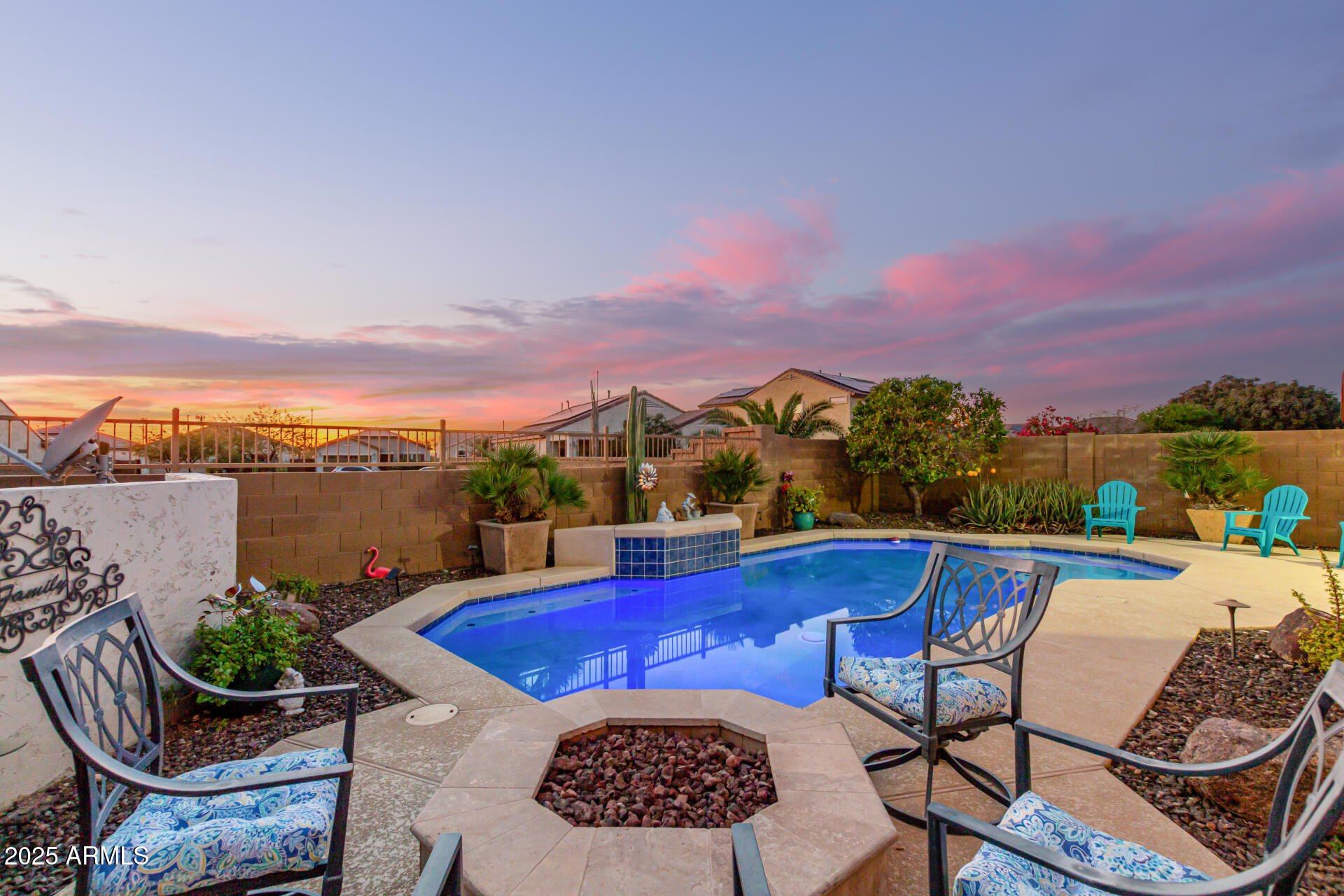 6641 West Georgetown Way Florence, AZ 85132 - Photo 33 of 35 a view of swimming pool with outdoor seating