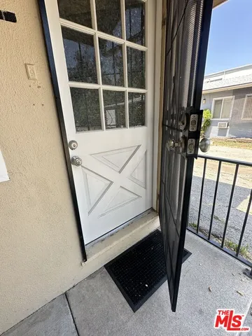 a view of front door