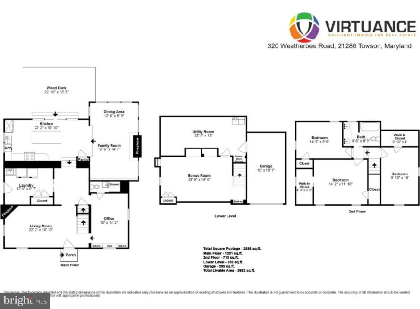 320 Weatherbee Road Towson, MD 21286 - Photo 30 of 30 Floor Plan
