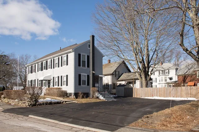 a view of a building with street view