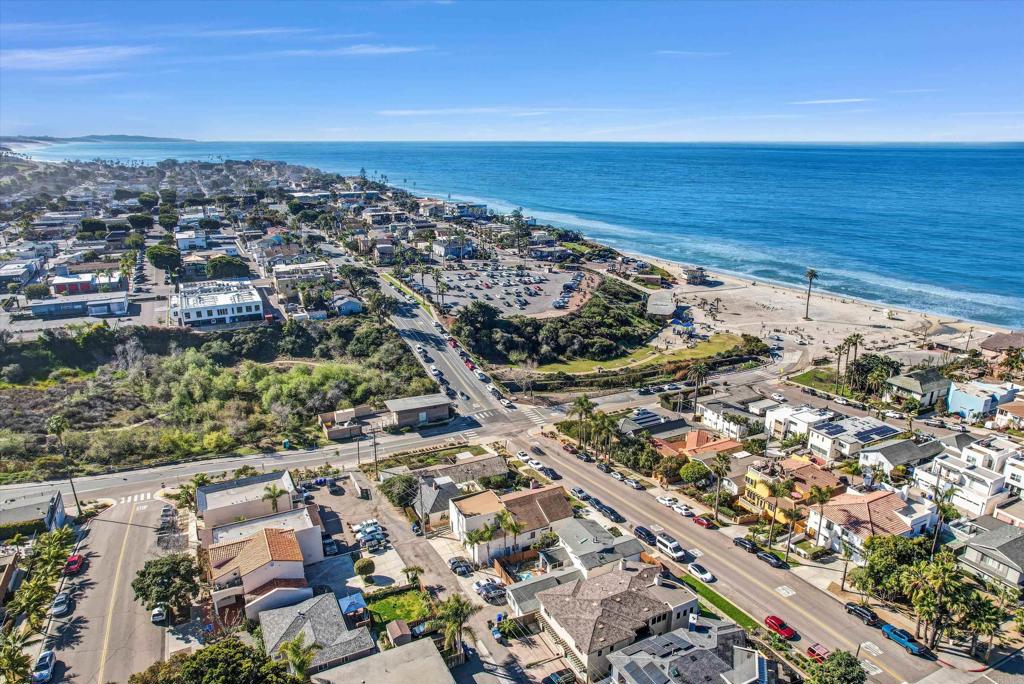 223 3rd Street Encinitas, CA 92024 - Photo 9 of 68 an aerial view of residential building and ocean