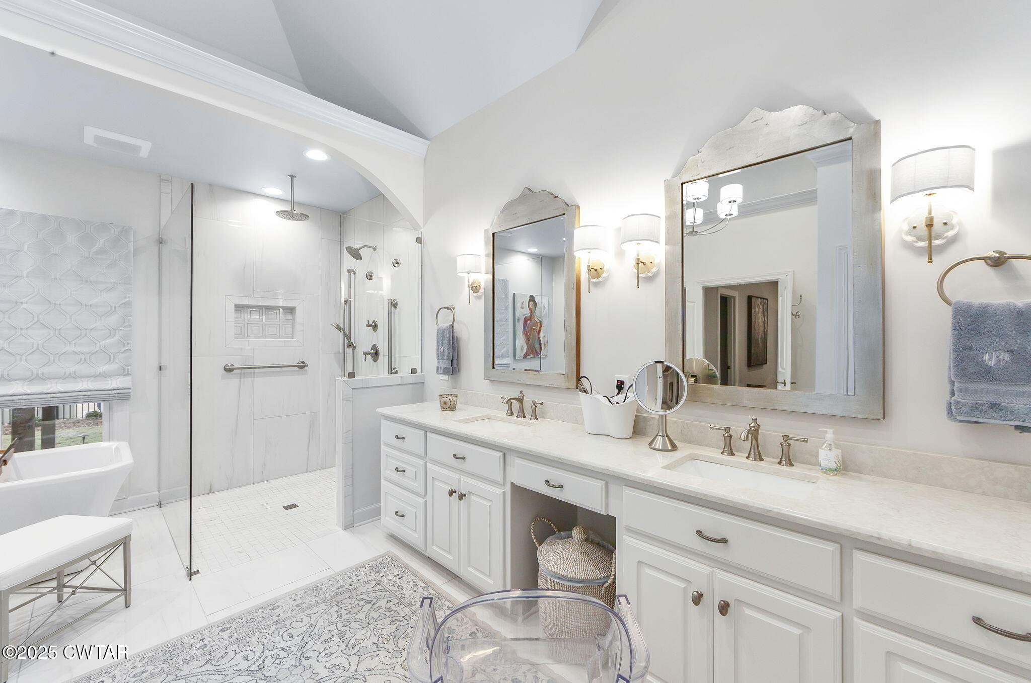 119 Bascom Road Jackson, TN 38305 - Photo 17 of 49 a bathroom with a double vanity sink mirror double and shower