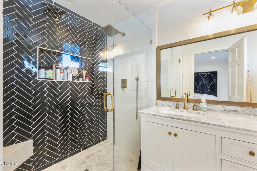 3623 St Elizabeth Road Glendale, CA 91206 - Photo 36 of 52 a bathroom with a granite countertop sink