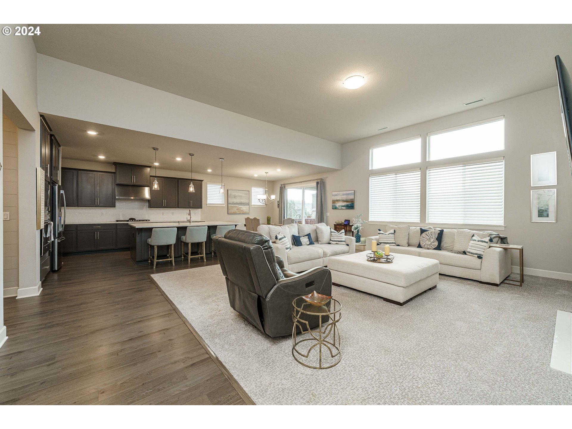 1839 South 47th Place Ridgefield, WA 98642 - Photo 18 of 40 a living room with furniture and view of kitchen