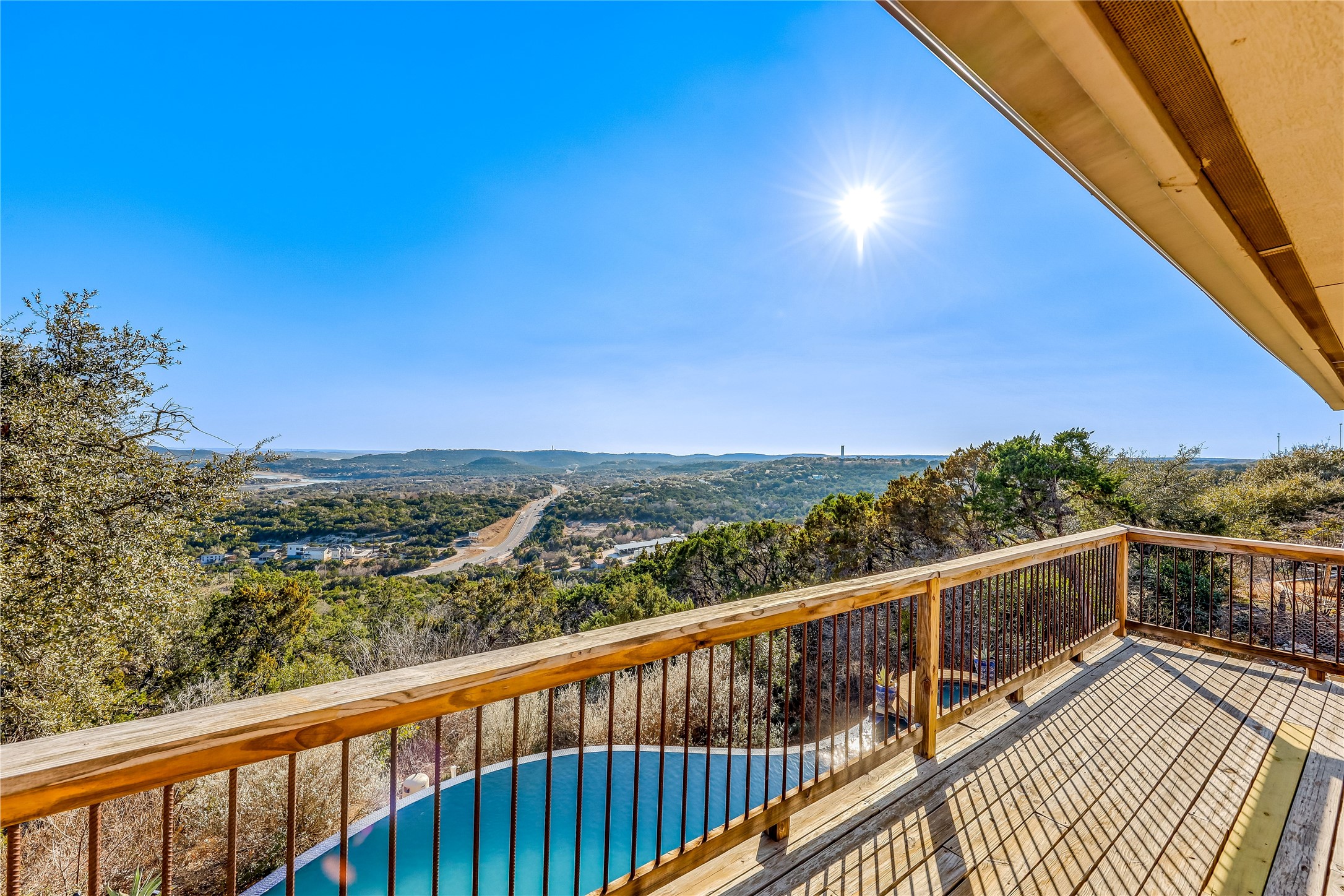 18607 White Rim Trail Jonestown, TX 78645 - Photo 31 of 40 Balcony featuring view of pool