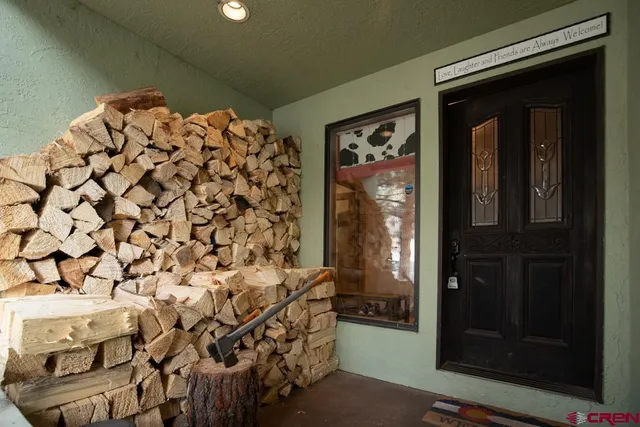 a view of a entryway door