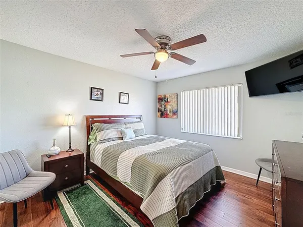 a living room with furniture a rug and a window