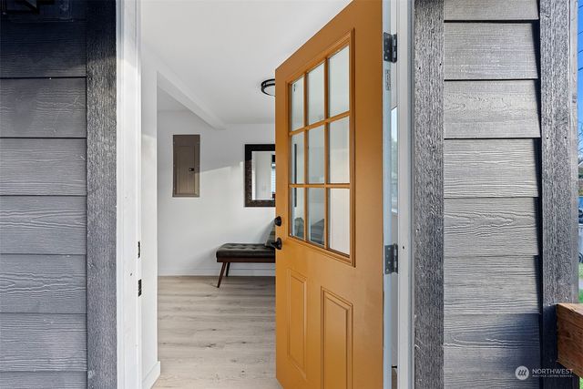 a view of front door of house