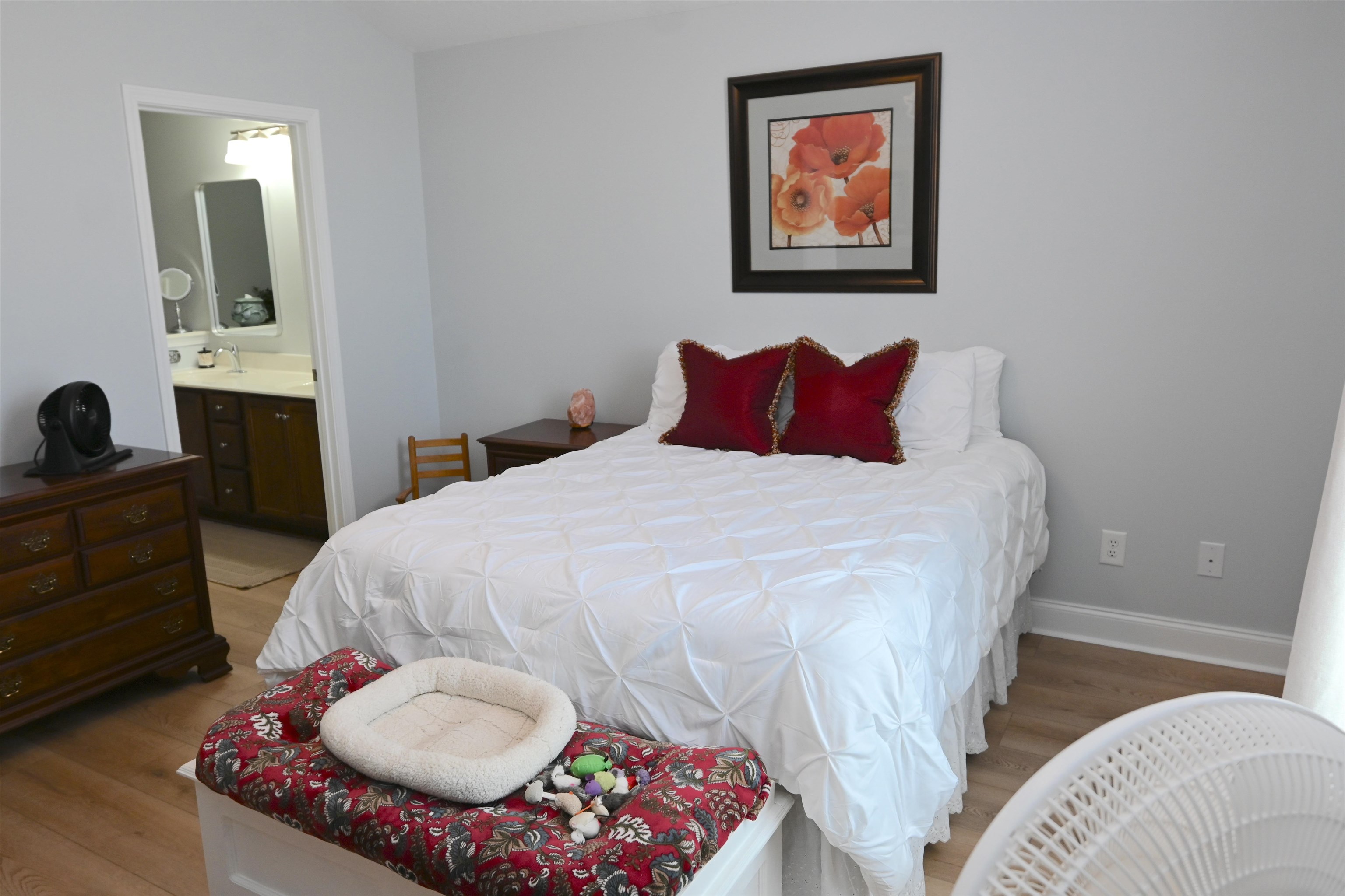 233 Macarthur Drive Conway, SC 29527 - Photo 12 of 21 Bedroom featuring light wood-style flooring and connected bathroom