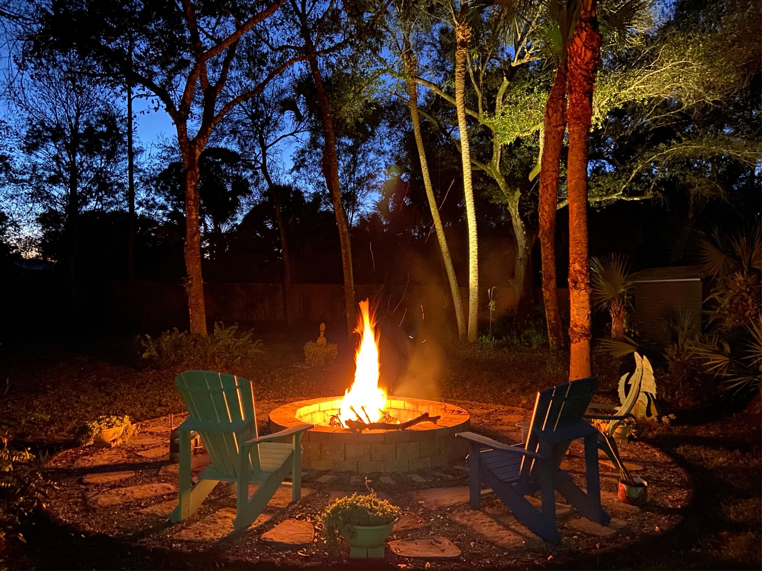 17861 Winterhawk Trail Jupiter, FL 33478 - Photo 46 of 64 Firepit - Nighttime