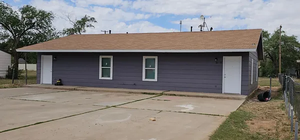a view of a house with a patio